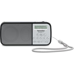 TechniSat Radio Digitradio RDR DAB+, USB, Akku, silber