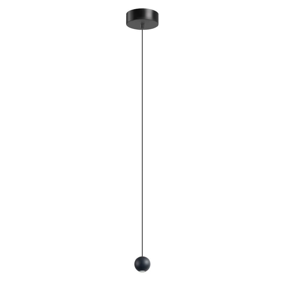 ETH Design hanglamp Grace 1-lichts zwart metalen bol