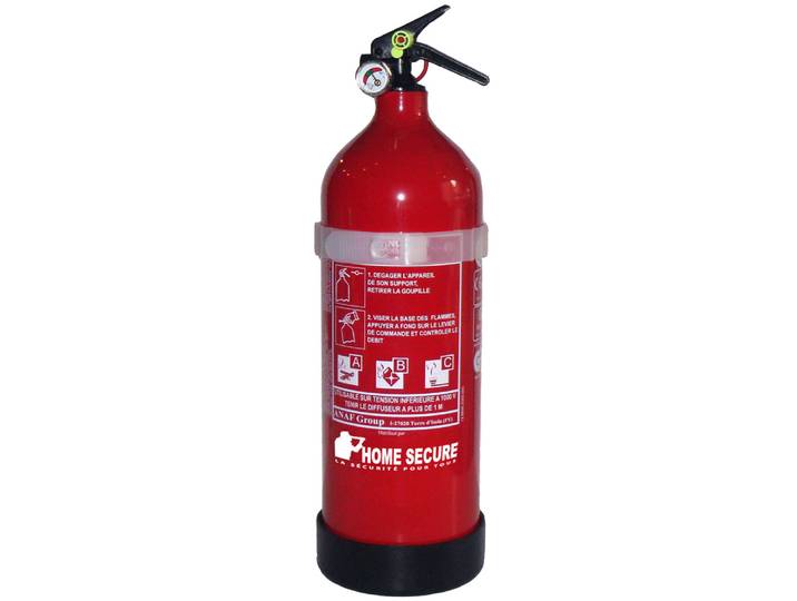 Lifebox Extincteur 2kg poudre ABC avec manomètre