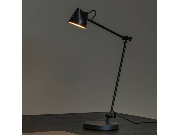 LED-Tischleuchte Milne 38 x 42 x 16cm Schwarz Eisen Nicht austauschbare LEDs LED-Platine
