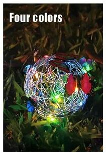 Uplift Picks Colorful Solar Butterfly Wind Chime Light For Garden Yard Hanging Decor multicolor 1 Pc