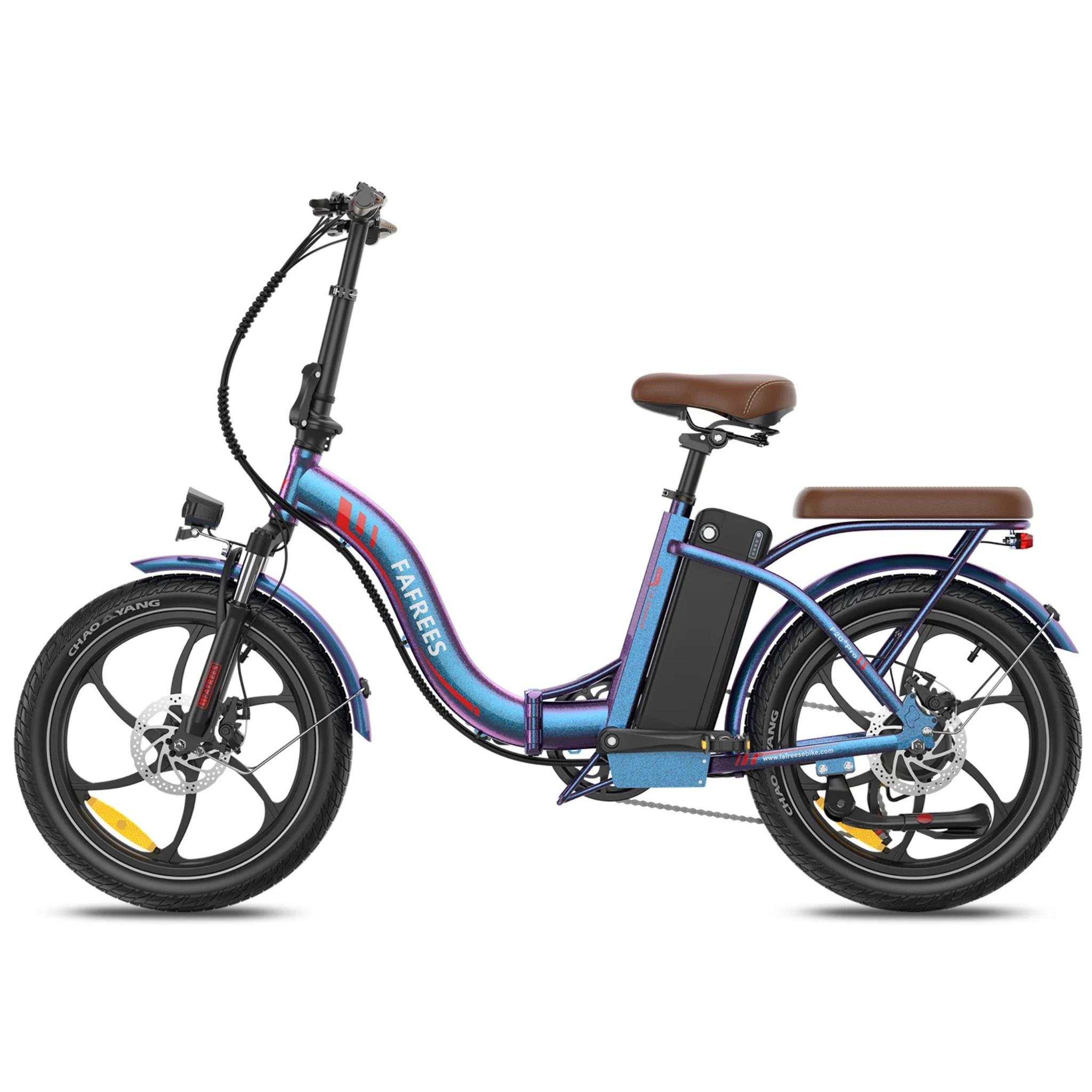 E-Bike FAFREES F20+ Pro - Motor 250W Batterie 36V25Ah 20 Zoll Reifen Mechanische Scheibenbremsen - Aurorablau