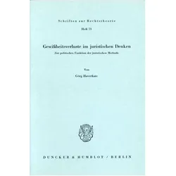 Gewissheitsverluste im juristischen Denken., Fachbücher von Görg Haverkate