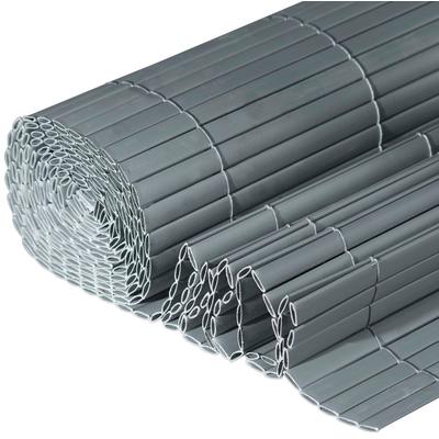 Sichtschutzzaunmatten WINDHAGER, grau (anthrazit), H:100cm, Polyvinylchlorid (PVC), Zaunelemente, aus UV- und witterungsbeständigem PVC, L: 3 m