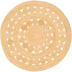 Pergamon, Teppich, Naturfaser Teppich Jute Salsa Trend Rund (160 cm)