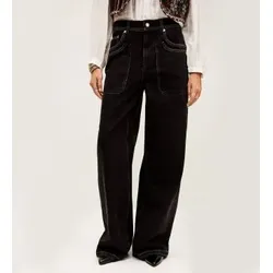 BA&SH für Damen. 1H25NOEL Jeans Noel schwarz (36), Lässig, Baumwolle, Denim