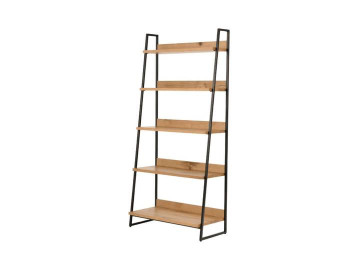 Furnlux Standregal Indus Beige 90x43x190 cm, Holz, 90x190x43 cm, Wohnzimmer, Regale, Bücherregale