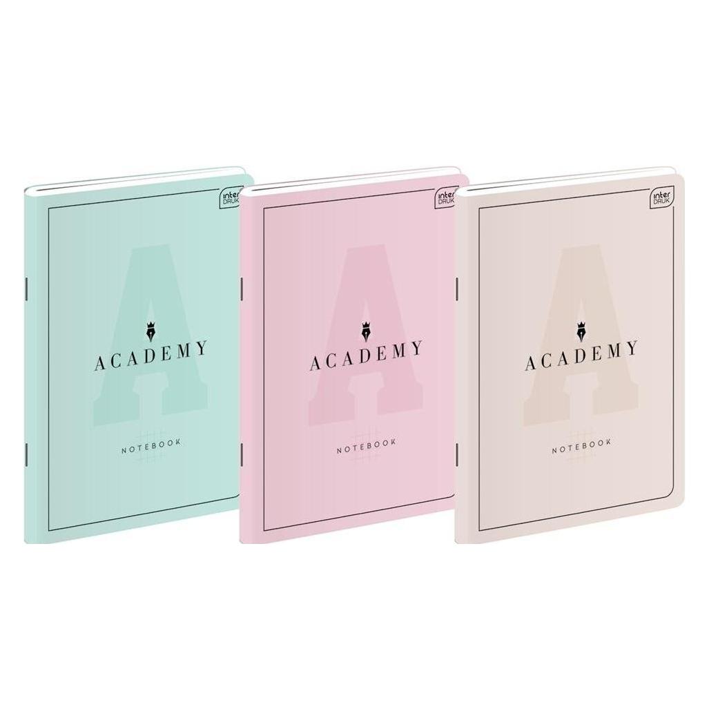 Interdruk Notizbuch A4/60K kariert Academy Pastel (5 Stück) (A4, Kariert) (440060)