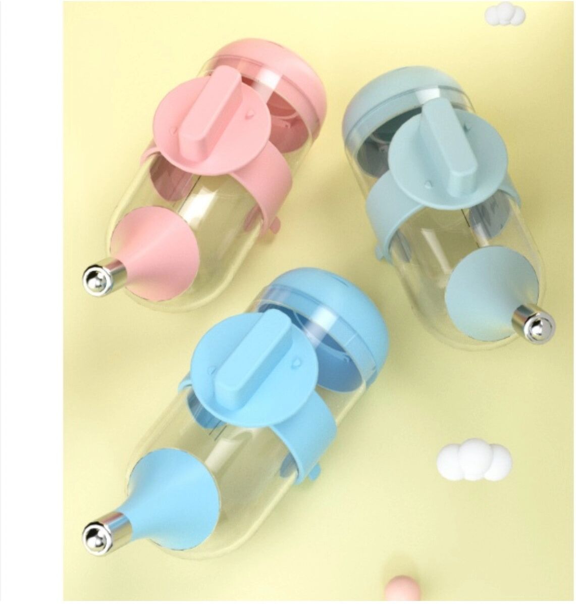 INF 350ml hängende Trinkflasche für Haustiere – tropffrei, käfigmontierte automatische Tränke mit sicherer Grün