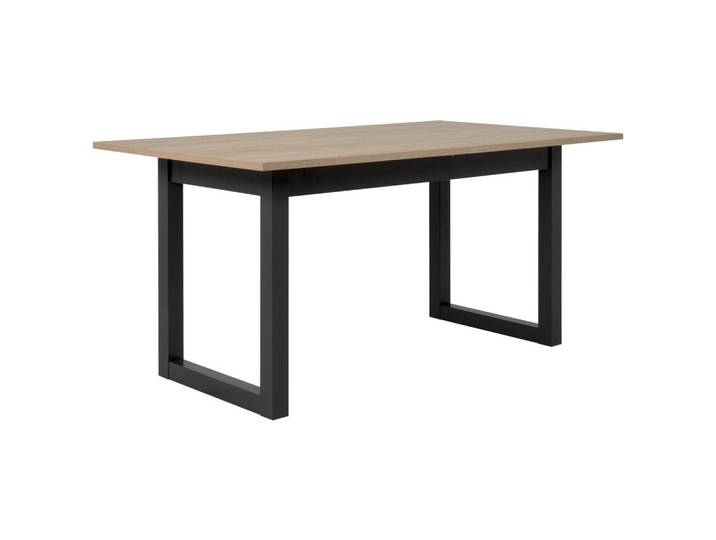 P & B Esstisch, Sonoma Eiche, rechteckig, U-Form, 90x75x160 cm, ausziehbar, Esszimmer, Tische, Esstische, Esstische ausziehbar