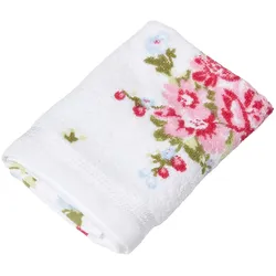 HANDTUCH Blumen weiß
