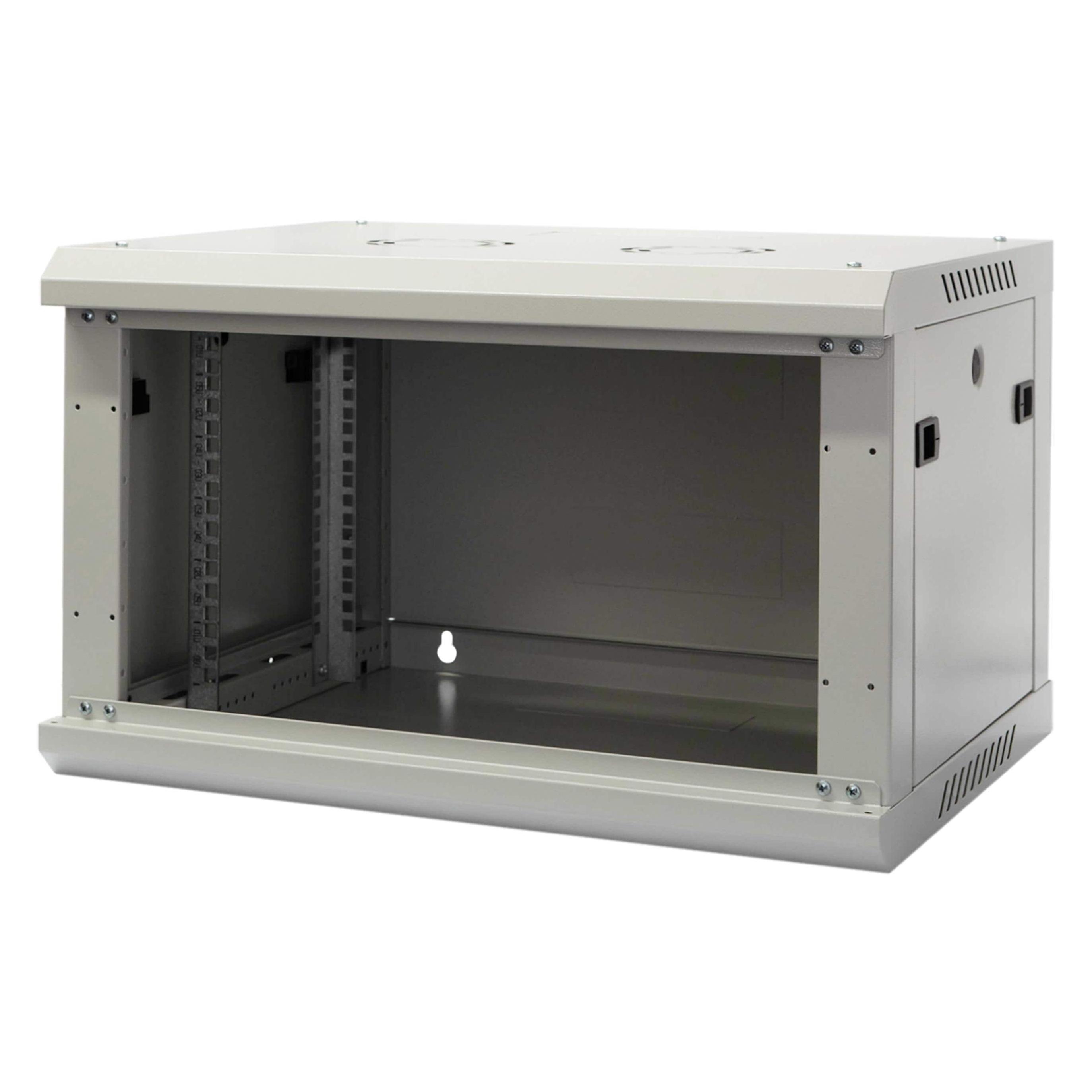 Wirewin 19/ Wandschrank, einteilig, Pro 3nd Generation, 600x600mm, hellgrau (6 HE, 19 Zoll Rack) (WCAB PS3 600X600X6U)