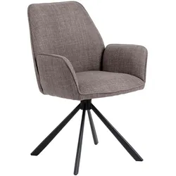 2er-Set Actona Stuhl Glenda Stoff Braun Graubraun