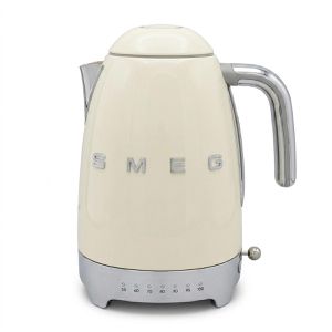 Smeg Wasserkocher KLF04CREU 50er Retro Style, 1,7 Liter, 2400 Watt, Edelstahlgehäuse, creme