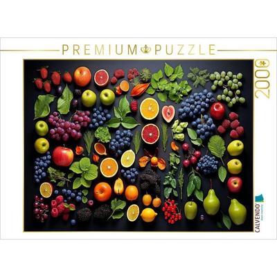 CALVENDO Puzzle Früchte der Natur arrangiert | 2000 Teile Lege-Größe 90x67cm Foto-Puzzle für glückliche Stunden