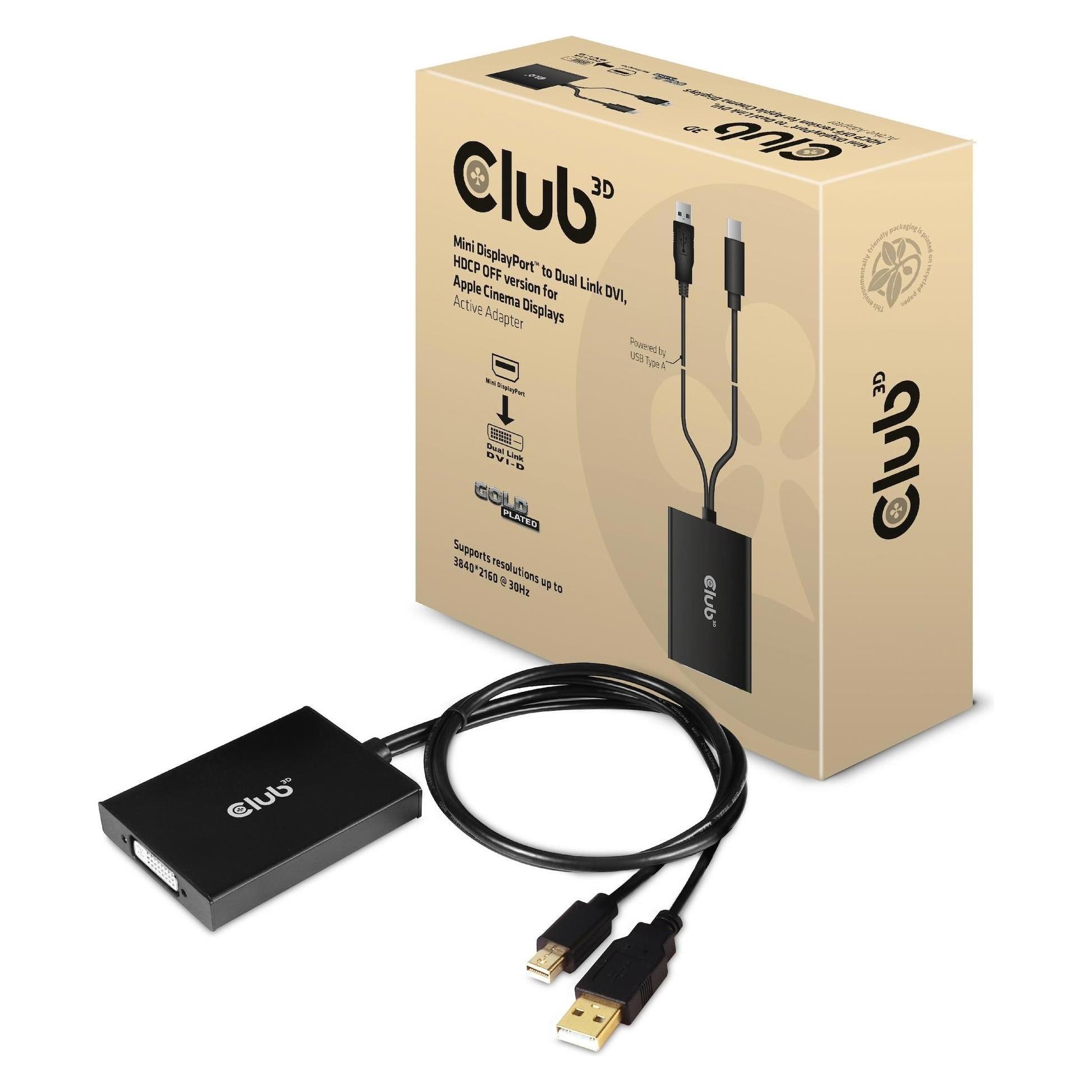Club 3D Adapterkabel CAC-1130-A Mini-DisplayPort - DVI-D (CAC-1130-A)