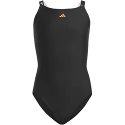 ADIDAS Kinder Badeanzug Logo, Größe 128 in Schwarz Schwarz