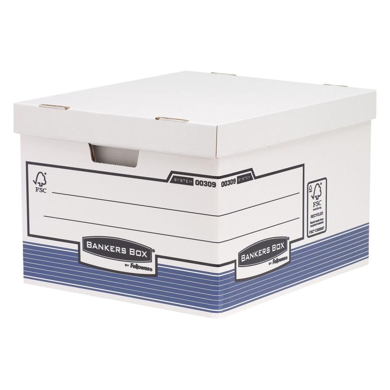 Fellowes System Grosse Archivbox - Blau (A4) (0030901)