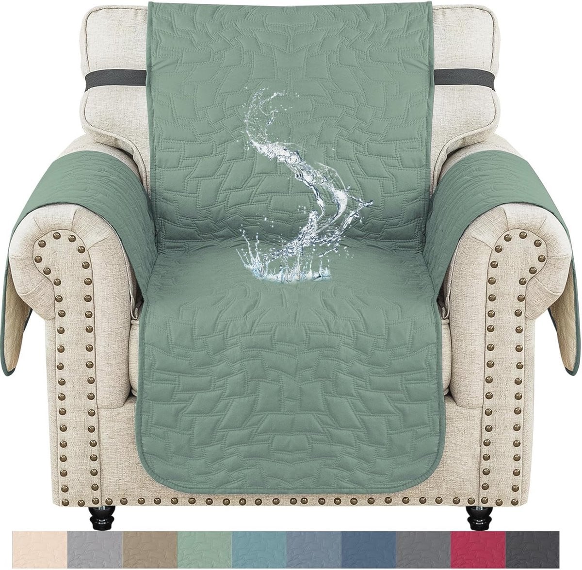 Waterdichte en krasbestendige antislip bankhoes voor 1 zits sofa