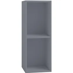 Schallplattenregal Platto in Grau, 2-fach