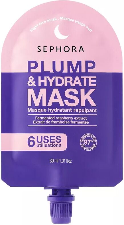 SEPHORA - Gesichtsnachtmasken - Feuchtigkeitsspendende, umhüllende Creme-Gel-Textur, 30 ml, Fantasie