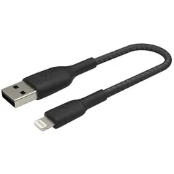 Belkin BoostCharge geflochtenes 15 cm Lightning/USB-A Kabel, schwarz