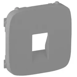 Legrand 755367 Valena Allure Abdeckung für Lautsprecherdose mit Federklemmen. Farbe: Aluminium