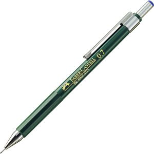Faber-Castell Druckbleistift TK-Fine 9717, grün, Kunststoff, HB, mit Radiergummi, Strichbreite 0,7 mm