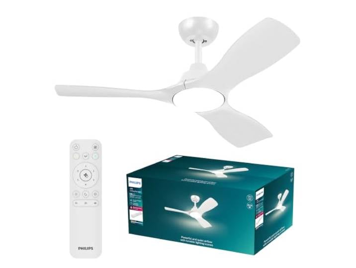 PHILIPS Ventilateur de plafond LED Olas 30 W avec télécommande\, intensité variable