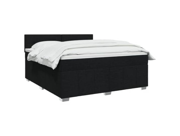 vidaXL Boxspringbett mit Matratze Schwarz 140 x 200 cm Stoff Passt die Unterstützung an deine gewünschte Höhe an, Beleuchte deinen Raum mit flexibler Beleuchtung, Bietet ausgewogene