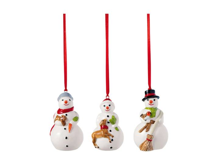 Villeroy & Boch Ornement de sapin de Noël Nostalgic en forme de sucre d orge, lot de 3 Blanc'