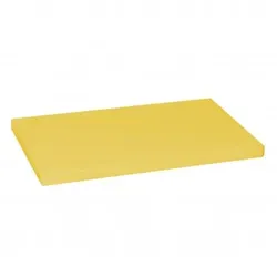 Gelbes Teflon-Schneidebrett 60x40xH2 cm Polyethylen