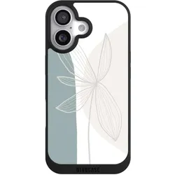 Nivocase Handyhülle für Apple iPhone 17 Hülle NIVOpure Case Schwarz Blume Boho Pastell (Apple iPhone 17), Smartphone Hülle, Schwarz