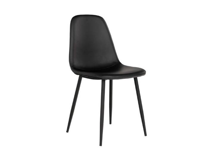House Nordic Polsterstuhl Stockholm, (2er-Set) in Schwarz - 47x88x50 (BxHxT)