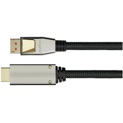Python GC M0216 DisplayPort 1.4 auf HDMI 2.0 A Stecker, 1 m, schwarz (1 m), Videokabel, Schwarz