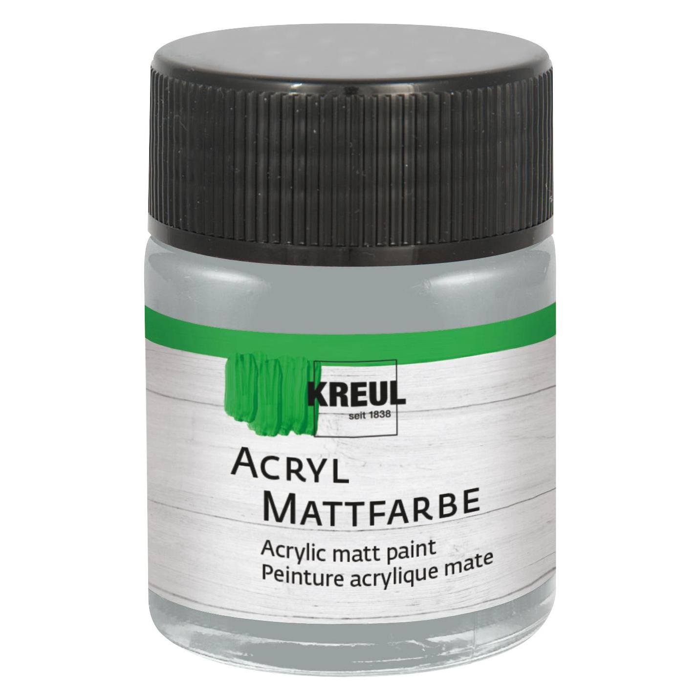 Kreul Acryl Mattfarbe Grau 50ml (50 ml) (75527)