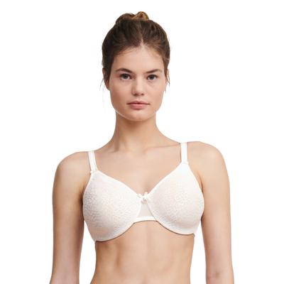 Bügel-BH CHANTELLE "C MAGNIFIQUE", Damen, Gr. 85, Cup D, ivory, Obermaterial: 76% Polyamid, 24% Elasthan, BHs Bügel-BH, für große Cups geeignet