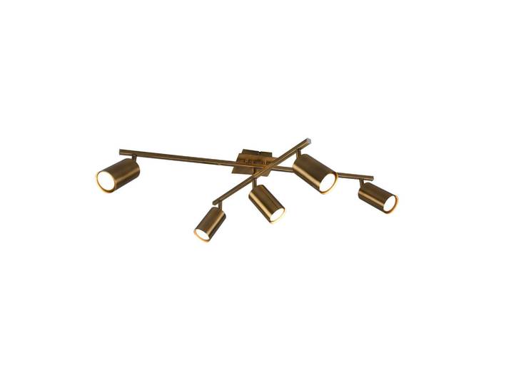 Trio Leuchten Deckenleuchte Marley, Messingfarben, Metall, 57x22x77 cm, Lampen & Leuchten, Innenbeleuchtung, Deckenleuchten, Deckenleuchten