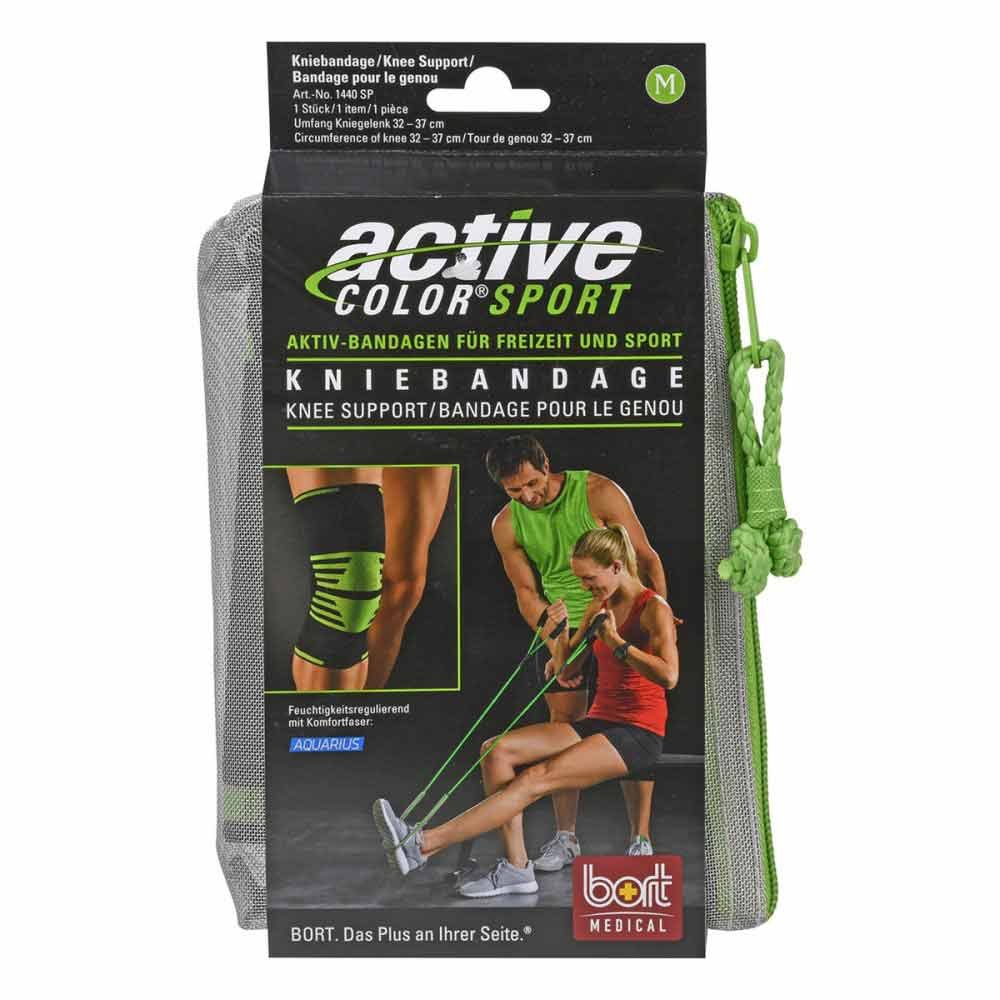 Bort GmbH Bort Activecolor Sport Kniebandage M schwarz /grün 12573793
