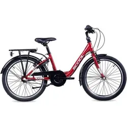 SCOOL 20 Zoll Kinderfahrrad S'COOL chiX 20-N3, Größe 115–130 cm in Rot Rot