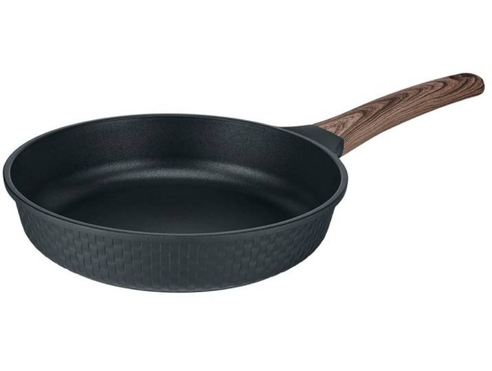 Bratpfanne RESTO KITCHENWARE Ran, Universalpfanne mit Antihaftbeschichtung , schwarz, H:6cm L:46,7cm Ø:26cm, Pfannen, Bratpfanne, Induktion, für alle Herdarten geeignet