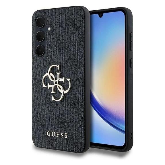 Guess GUHCSA354GMGGR A35 A356 czarny/black hardcase 4G Big Metal Logo (Samsung Galaxy A35) (GUHCSA354GMGGR)