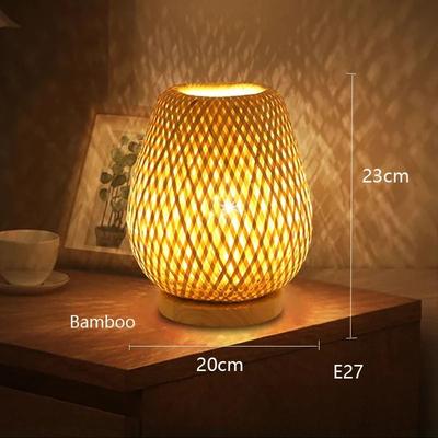 Uplift Picks Handmade Bamboo Woven Table Lamp For Warm Cozy Reading Spaces bamboo (c) au