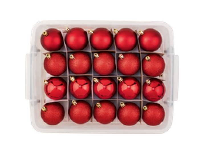 LIVARNO® Boules de Noël, 70 pièces (rouge)