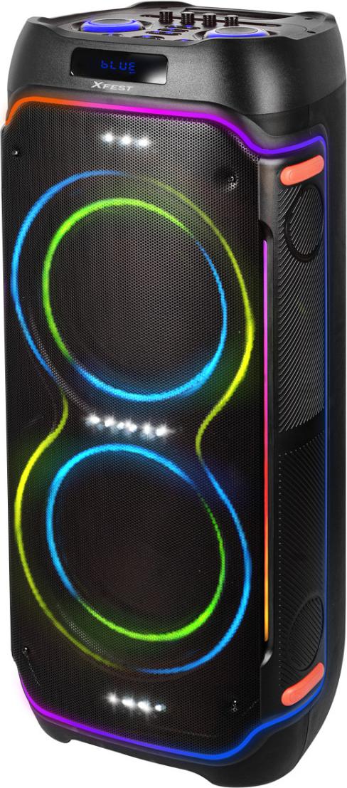Trevi XF 3600 PRO, 25,4 cm (10"), 200 W, Kabellos, Party Lautsprecher, Schwarz, Drehregler