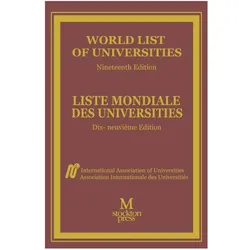 World List of Universities / Liste Mondiale des Universites, Fachbücher von International Association of Universities