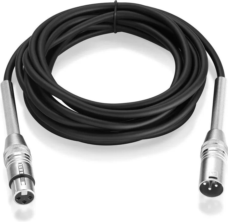 INF XLR-Stecker auf Buchse Mikrofonkabel - Symmetrisches Audiokabel für Mischpult, Verstärker, Lautsprecher und Mikrofon 5 m