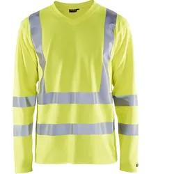 Warnschutz Langarm-Shirt "3381" UV-Schutz - XL - gelb