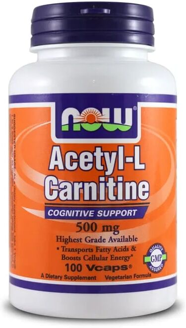 Now Foods ACETYL L-CARNITINE 500mg 100 VCaps