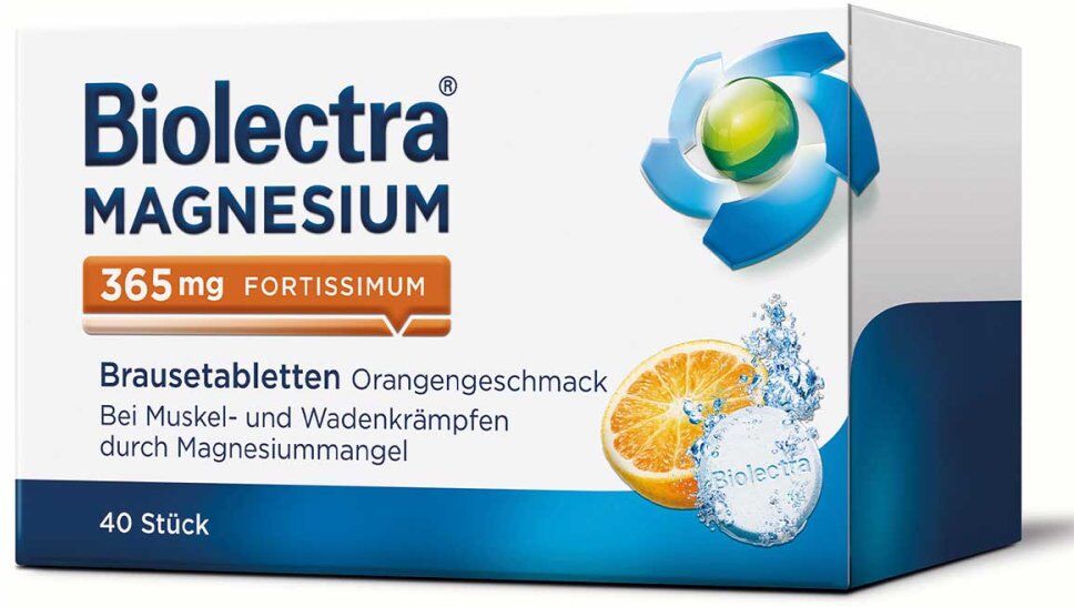 Magnesium Biolectra fortissimum Orange Brausetabletten